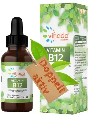 Vitamin B12 Vihado Natur hochdosiert Tropfen Komplex 500µg