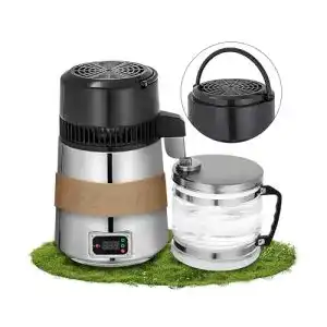 Wasserdestilliergerät Ezcasch 750W 1L/h Edelstahl für destilliertes Wasser