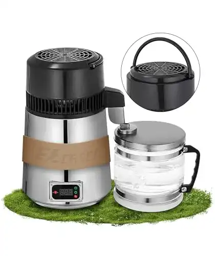 Wasserdestilliergerät Ezcasch 750W 1L/h Edelstahl für destilliertes Wasser