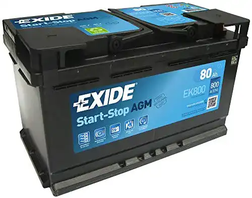 Exide EK800 Autobatterie 12V 80Ah für Fahrzeuge