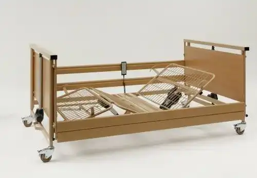 Pflegebett Burmeier Allura II 120 mit Holzseitengitter