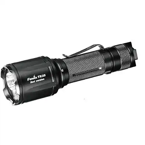 Fenix TK25 RED Taschenlampe aus Aluminium mit Rotlicht und Weißlicht