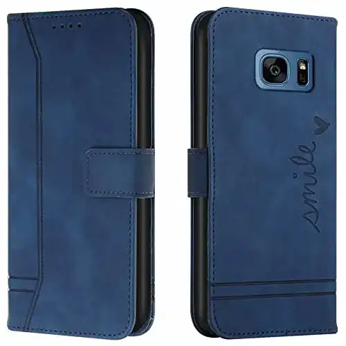 Hülle für Samsung Galaxy S7 von Lihondar Klappbare Leder-Schutzhülle