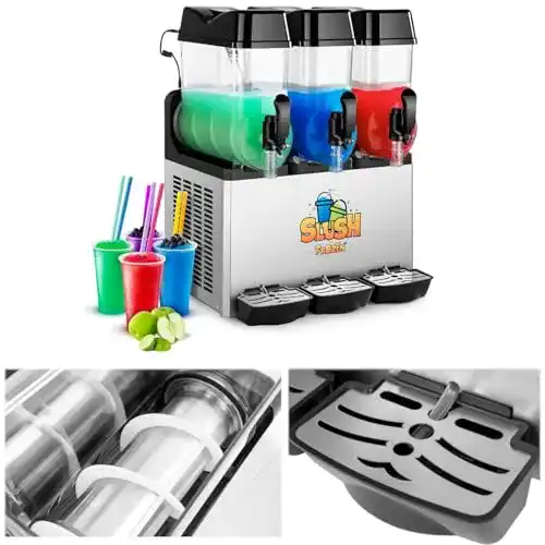 Slush-Maschine Royal Catering RCSL mit 3 x 12 L Behältern