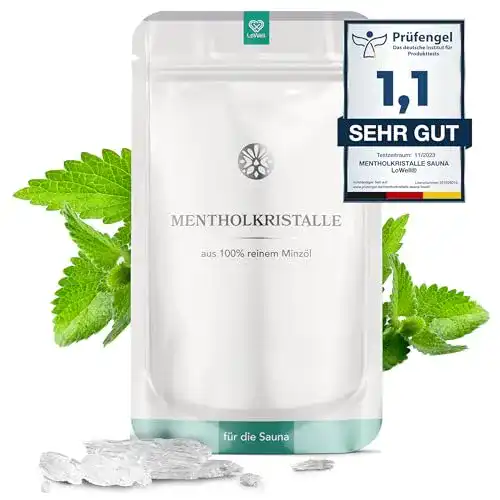 Mentholkristalle LoWell 50g für Saunaaufgüsse
