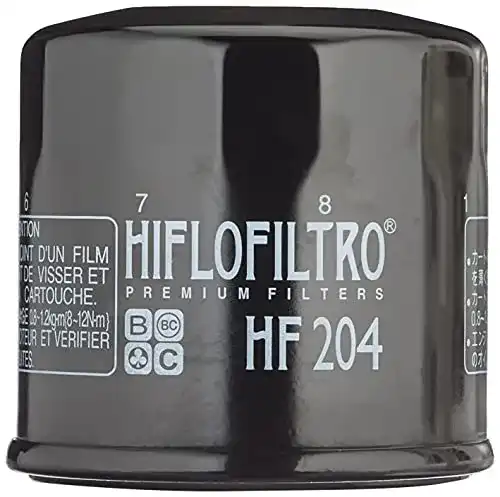 Hiflofiltro HF204 Motorrad-Ölfilter in schwarz