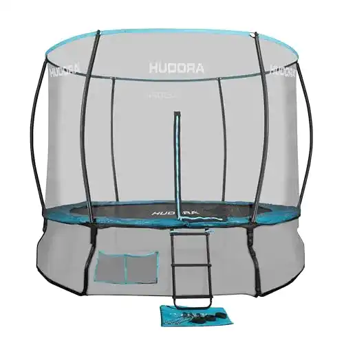 Trampolin oval von Hudora – Fantastic Complete mit Sicherheitsnetz