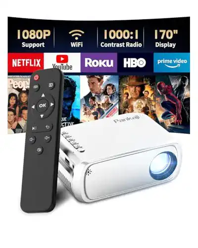 Pankaji WiFi Mini Beamer Full HD 1080P bis 300 Euro im Vergleich