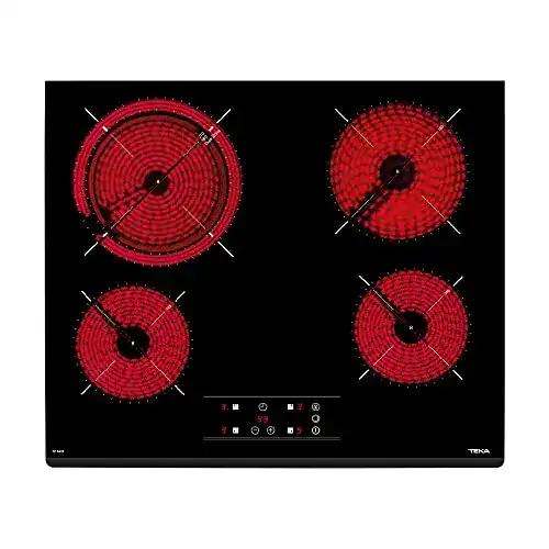Teka Kochfeld Vitroceramicas 60 cm 4-Zonen Glaskeramik mit Touch Control