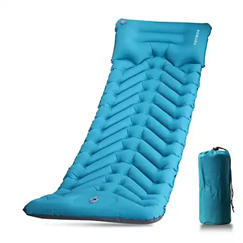 Camping-Isomatte Toywoo mit 3,7 Zoll Dicke und Luftkissen-Fußpresse