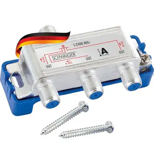 Sat-Verteiler 3-fach Schwaiger 9499 digital BK-Verteiler für SAT-TV