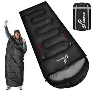 Deckenschlafsack Winter Sportneer für 3-4 Jahreszeiten, 220 x 84 cm, leicht und wasserdicht