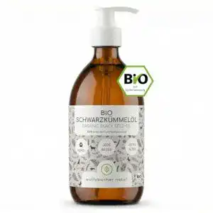 Schwarzkümmelöl für Hunde von Wolfsbacher, Bio 500ml, kaltgepresst