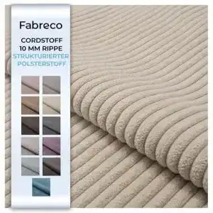 Polsterstoff Fabreco Cordstoff Meterware Linko (100 cm x 140 cm)