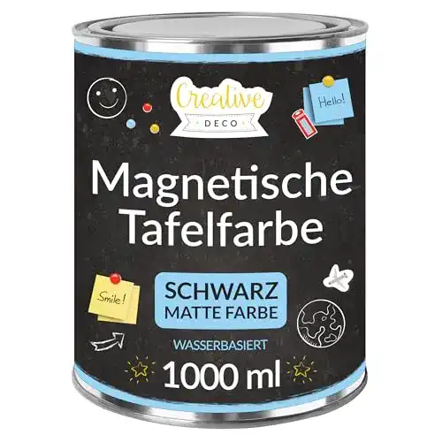 Magnetische Wandfarbe in Schwarz von Creative Deco