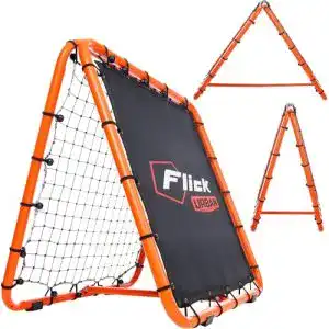 Rebounder Football Flick Soccer Flick Dual-Speed Fußball schwarz/orange