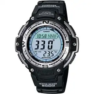 Casio Herrenarmbanduhr Digital Quarz mit Kompass und Harzgehäuse