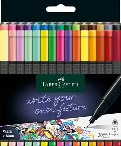 Faber-Castell 151630 Grip Finepen Fineliner Set