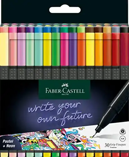 Faber-Castell 151630 Grip Finepen Fineliner Set