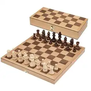 Schachbrett Philos 2708 – Schachspiel mit Schachkassette und Holzmaterial