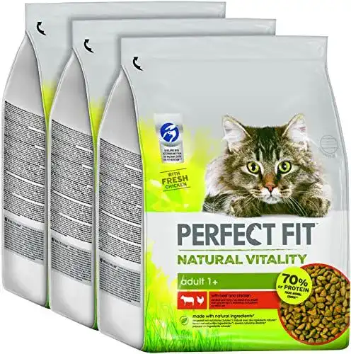 Perfect-Fit Katzenfutter Natural Vitality für Katzen 1+ mit Rind und Huhn