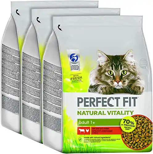 Perfect-Fit Katzenfutter Natural Vitality für Katzen 1+ mit Rind und Huhn