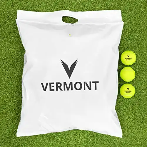 Drucklose Tennisbälle Vermont Trainingsbälle im 60er-Eimer