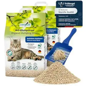 Katzenklumpstreu Cosycat aus 100% natürlichen Holzfasern