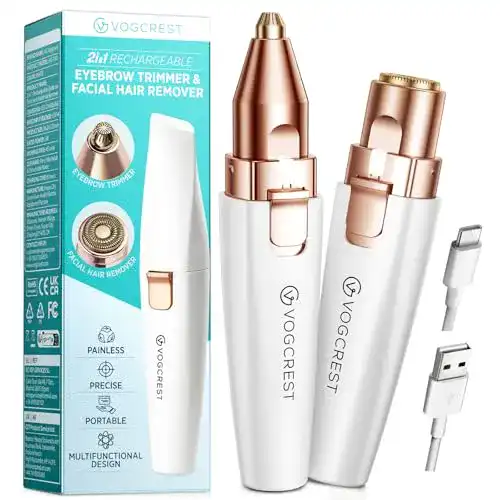 Augenbrauentrimmer VG VOGCREST – Wiederaufladbarer Trimmer für Frauen