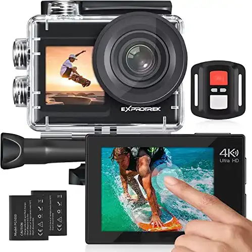Exprotrek 4K Action Cam – Unterwasserkamera für Abenteuer