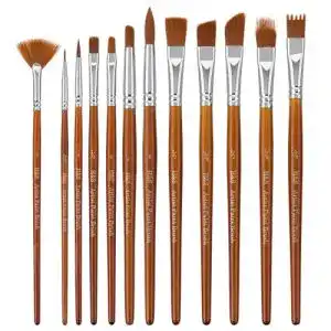 Aquarellpinselset von H&S für Acryl-, Aquarell- und Ölfarben