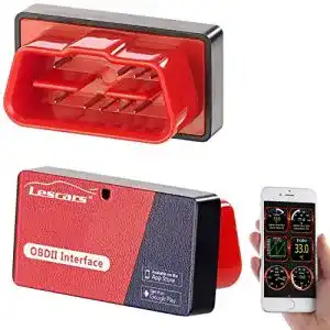 OBD2-Adapter Lescars mit ELM327-Chip und Bluetooth für Fahrzeugdiagnose