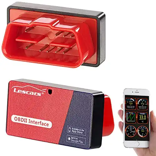 OBD2-Adapter Lescars mit ELM327-Chip und Bluetooth für Fahrzeugdiagnose