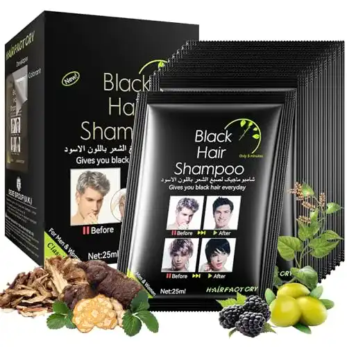Haarfärbemittel für Männer – Qianren Instant Hair Dye Shampoo