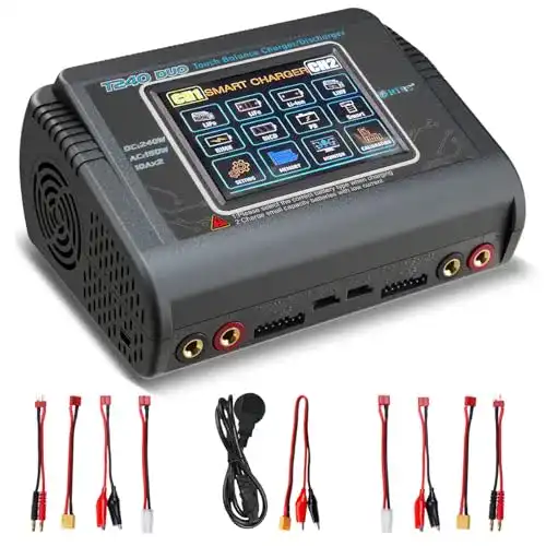 LiPo-Ladegerät HTRC T240 DUO RC Balance Ladegerät und Entlader