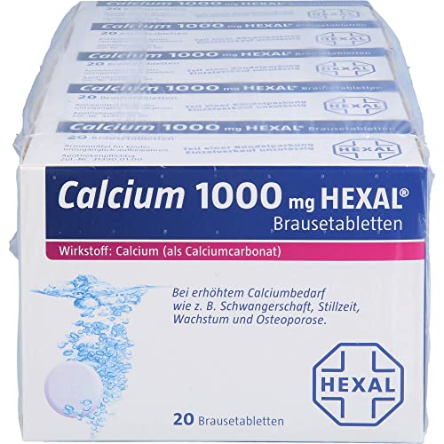Calcium-Brausetabletten CALCIUM 1000 von Hexal, 100 Stück