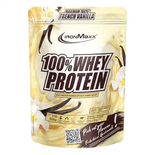 Whey Protein Vanille IronMaxx 100% Whey Protein Pulver 500g