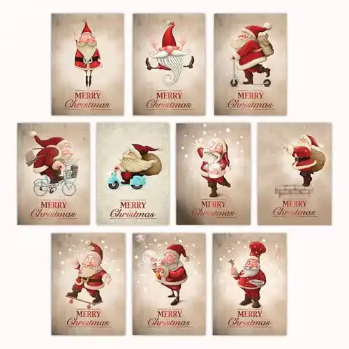 Postkarten-Set Edition Colibri mit 10 humorvollen Weihnachtskarten