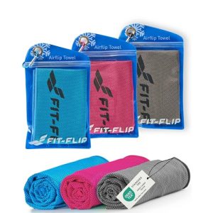 Kühlendes Handtuch Fit-Flip Kühltuch 3er Set für Fitness und Sport
