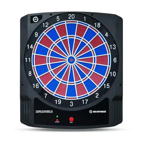 Carromco Dartscheibe Smartness Elektronische Dartscheibe mit App und Zubehör