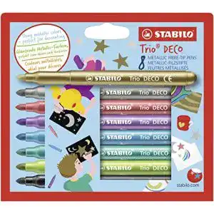 STABILO Metallic-Filzstifte mit robuster XL-Spitze im Vergleich