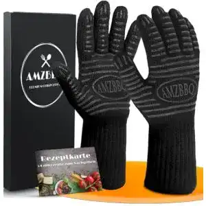 Grillhandschuhe AMZBBQ Premium mit Hitzeschutz bis 500 Grad