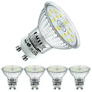 GU10 LED Kaltweiß 4,9W für 75W Halogen – 4er-Pack