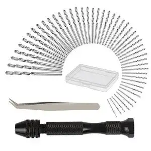 Handbohrer Kakoo 51-teiliges Mini Bohrmaschine Set mit Präzision Pin Vise