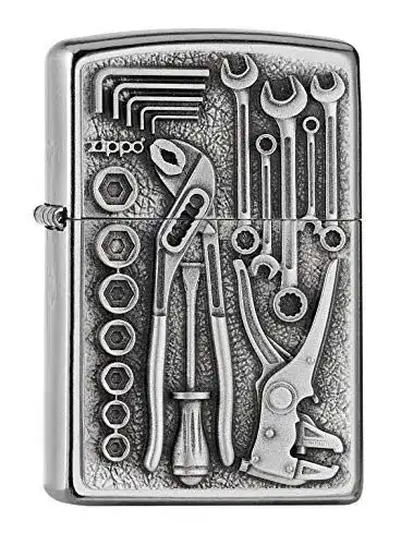 Zippo Sturmfeuerzeug Toolbox im Street Chrome Design Nachfüllbar