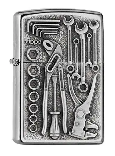 Zippo Sturmfeuerzeug Toolbox im Street Chrome Design Nachfüllbar