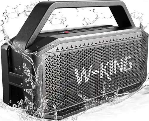 W-King Bluetooth Lautsprecher 100W mit IPX6 Wasserschutz und Powerbank