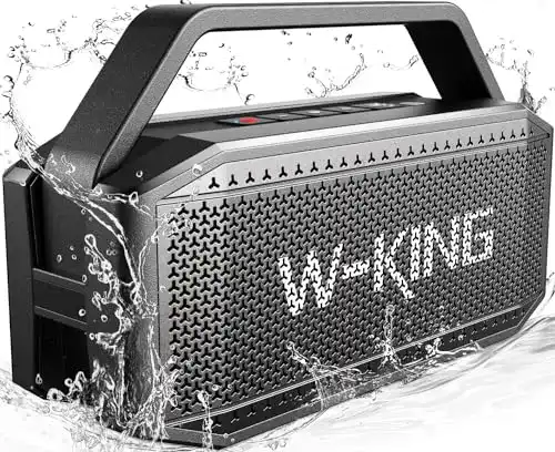 W-King Bluetooth Lautsprecher 100W mit IPX6 Wasserschutz und Powerbank