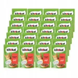 Kitekat Katzenfutter Portionsbeutel Rind in Sauce 28x85g