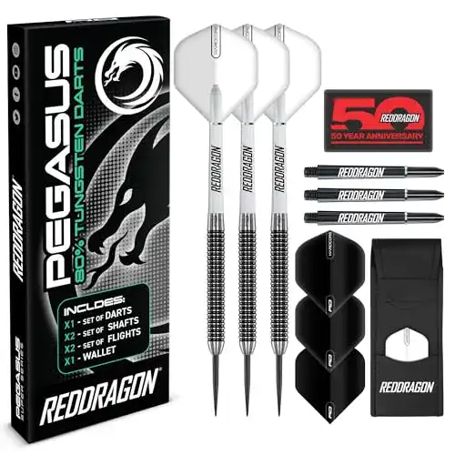 Red Dragon Pegasus Wolfram Steeltip Dartset in verschiedenen Gewichten